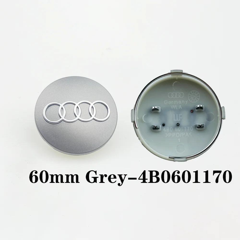 4pcs 60mm 61mm 69mm 68mm Car Styling Wheel Center Cap Hub Replaced Covers For Audi A3 A4 A5 A6 A7 A8 S4 S6 4B0601170 8D0601170