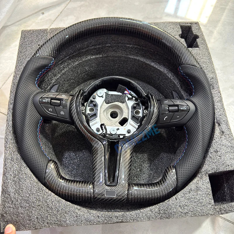 Steering wheel modification suitable for BMW F30 F10 F31 F20 F25 F22 F36 F33 F32 Carbon fiber material customizable color
