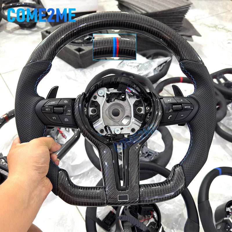 Steering wheel modification suitable for BMW F30 F10 F31 F20 F25 F22 F36 F33 F32 Carbon fiber material customizable color