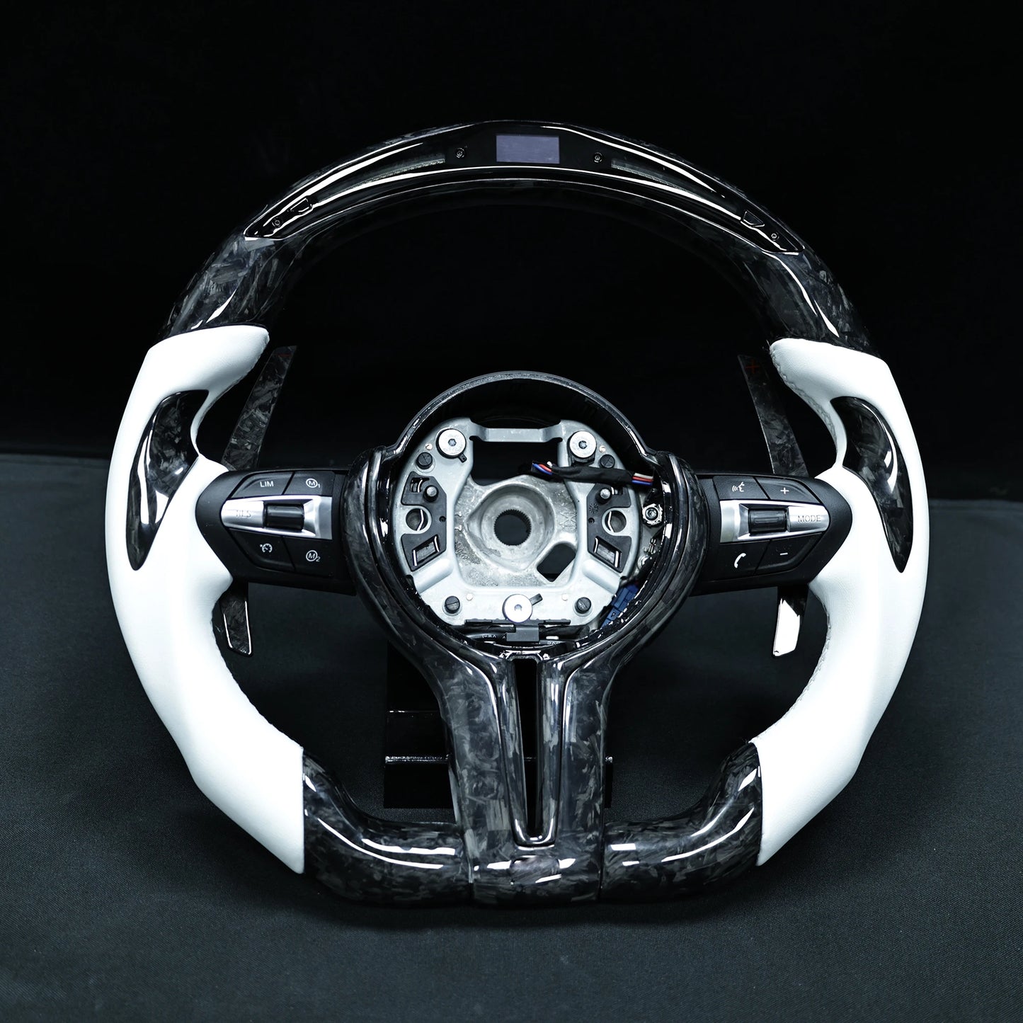 LED Steering Wheel Carbon Fiber Fit For BMW M1 M2 M3 M4 M5 M6 F30 F10 F15 F16 F32 F80 F82 3 4 5 6 X3 X5 Customized Sport Wheel