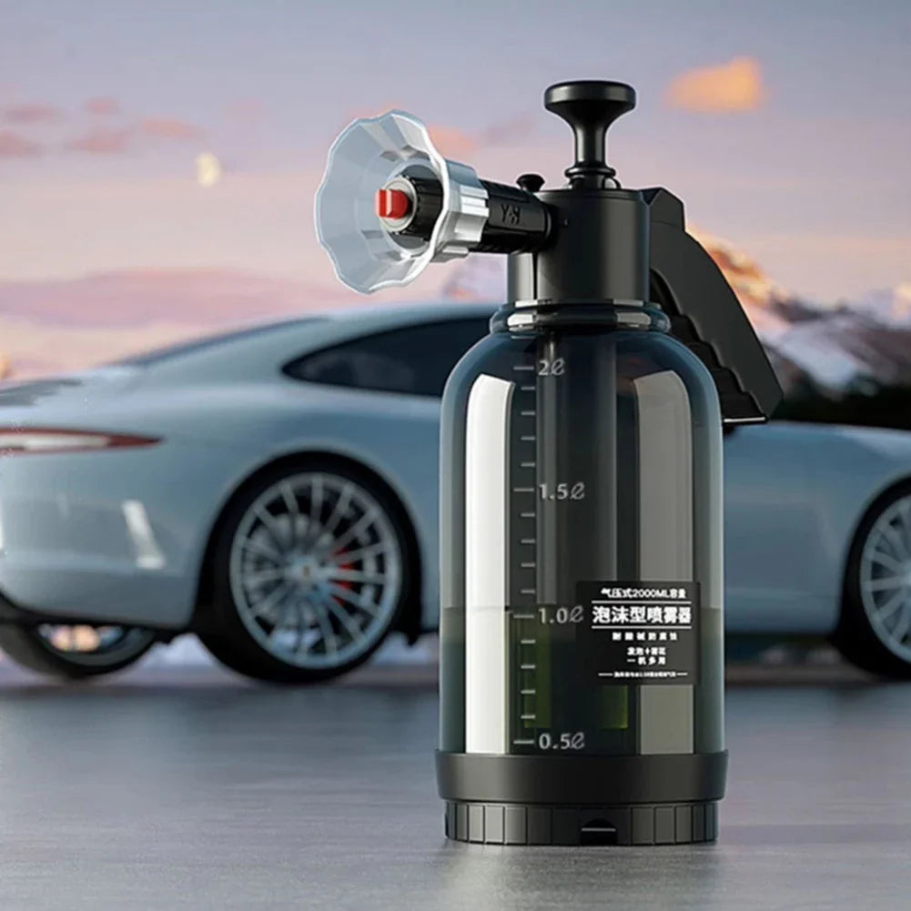 2L Foam sprayer Car Wash Handheld foam sprayer Pneumatic sprayer Plastic sterilized water bottle Car cleaning tool