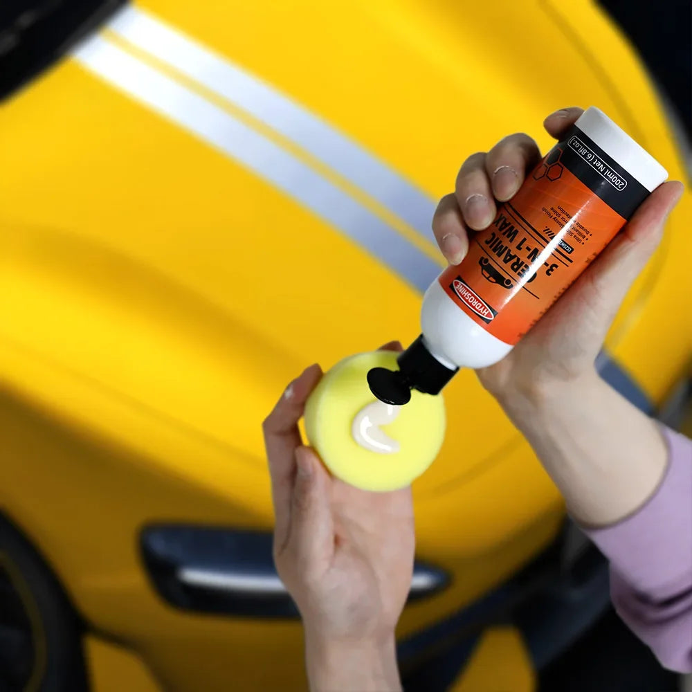 Hydroshine Car Ceramic 3-In-1 Wax Coating Protection Ceramic Polish Waterless Long-Lasting High-Gloss Wash Quick Detailer