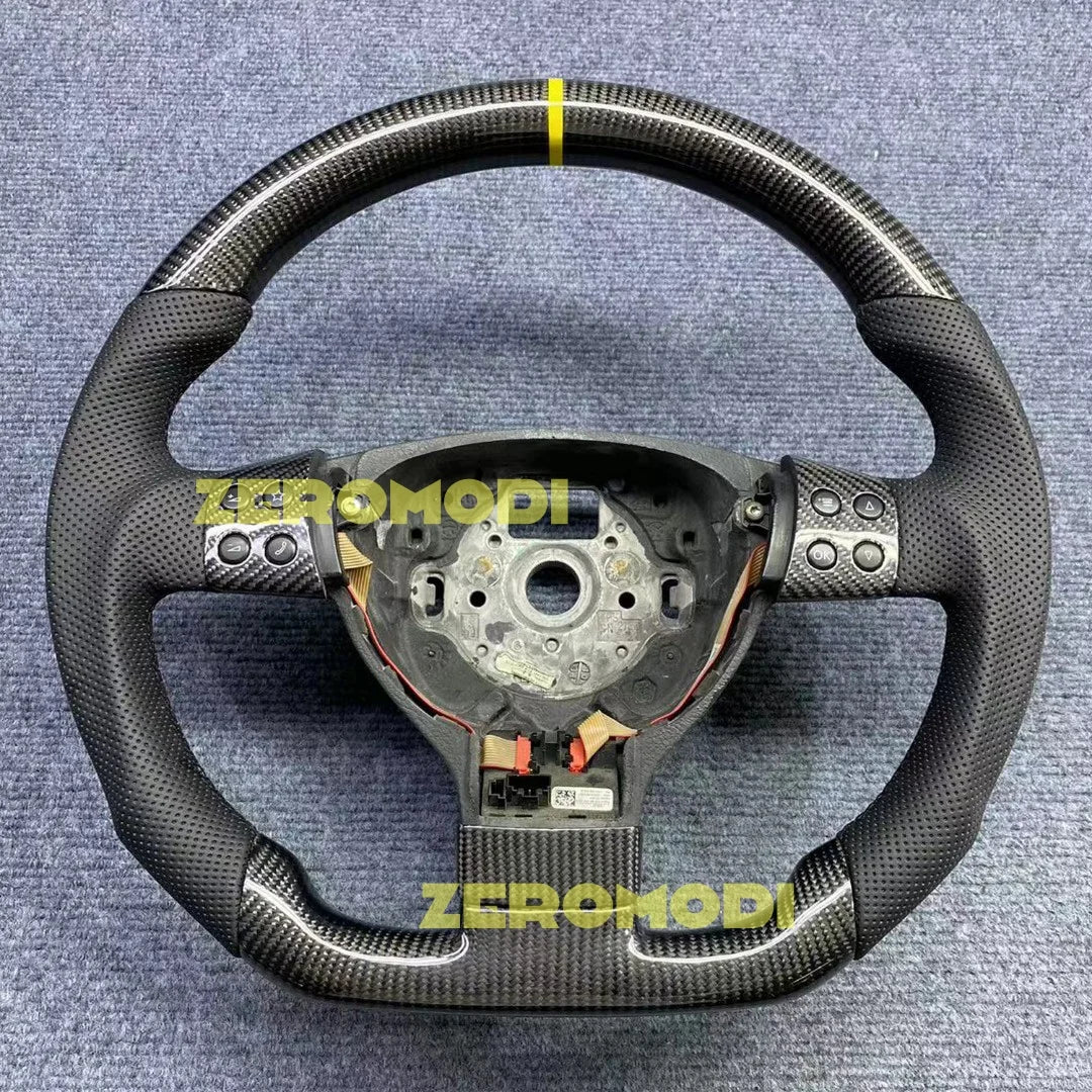 Custom Replacement Real Carbon Fiber Steering Wheel for VW Volkswagen Golf 5 Jetta Mk5 GTI R32 EOS Passat B6 Bora