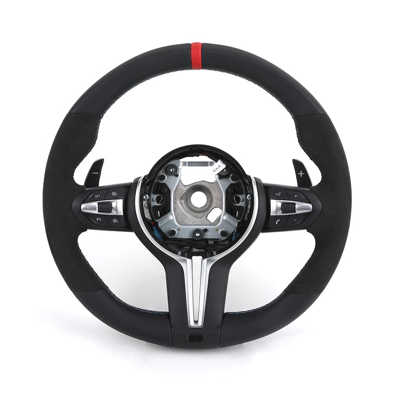 Half Alcantara Leather M Sport Steering Wheel for BMW F01 F06 F10 F11 F20 F21 F22 F30 F31 F32 F34 F36 F80 F82 F87 F90 M3 M5
