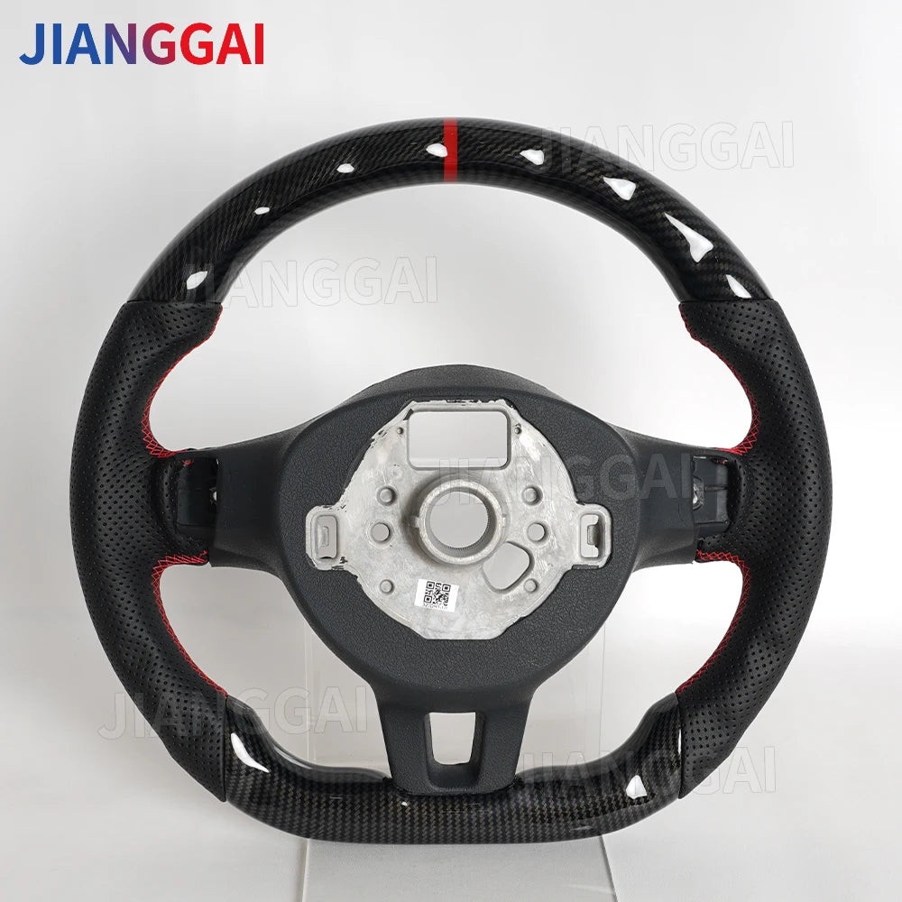 Hydro-Dip Carbon Fiber Steering Wheel For Volkswagen Golf 6 GTI MK6 GTD R 2009-2013 Polo GTI Tiguan Passat R-Line Steering Wheel