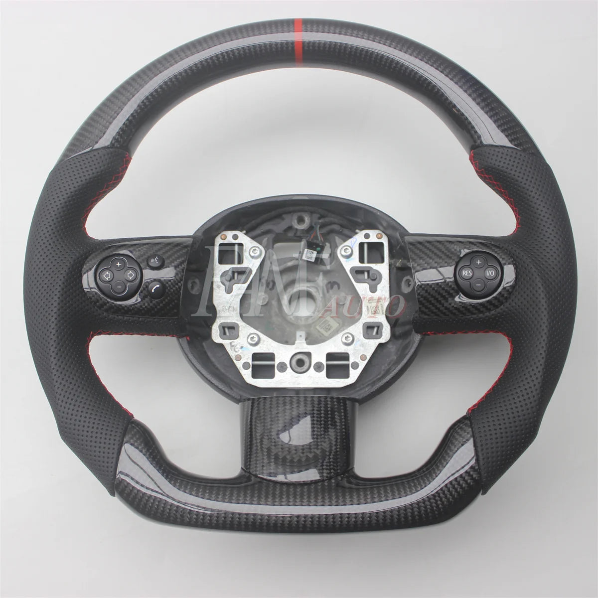 Replacement Real Carbon Fiber Steering Wheel with Leather for BMW MINI  R55 R56 R57 R58 R59 R60 R61