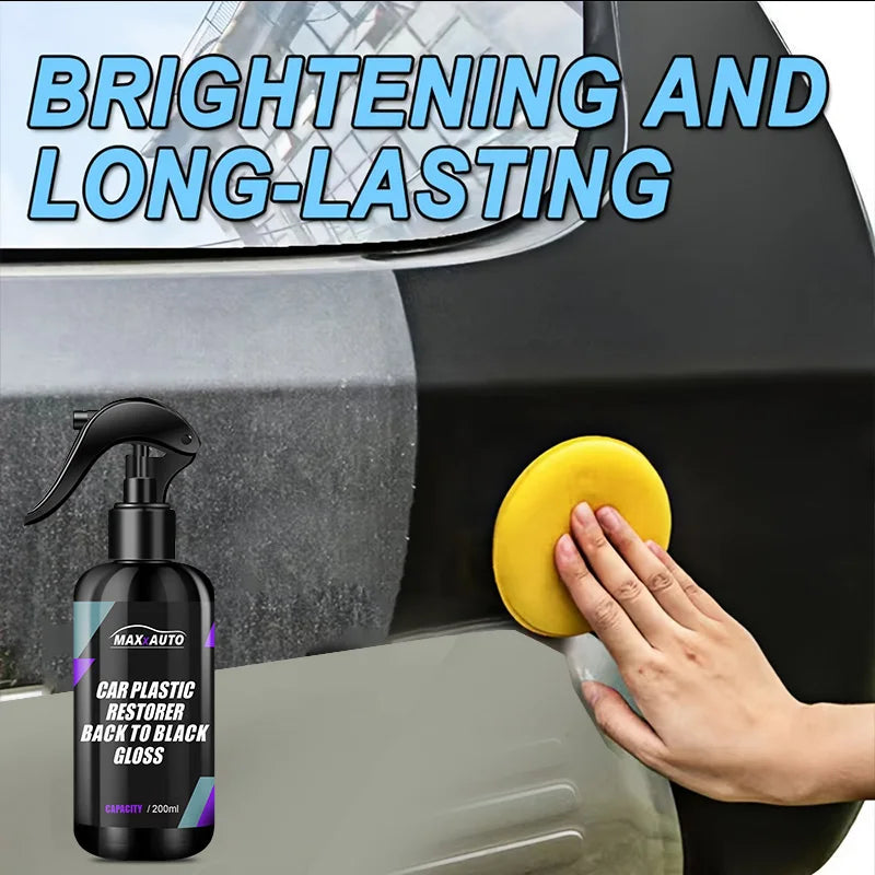Car Plastic Restorer Back To Black Gloss Plastic Renovator Longlasting Coating Leather Restore Auto Polish Cleaning Products