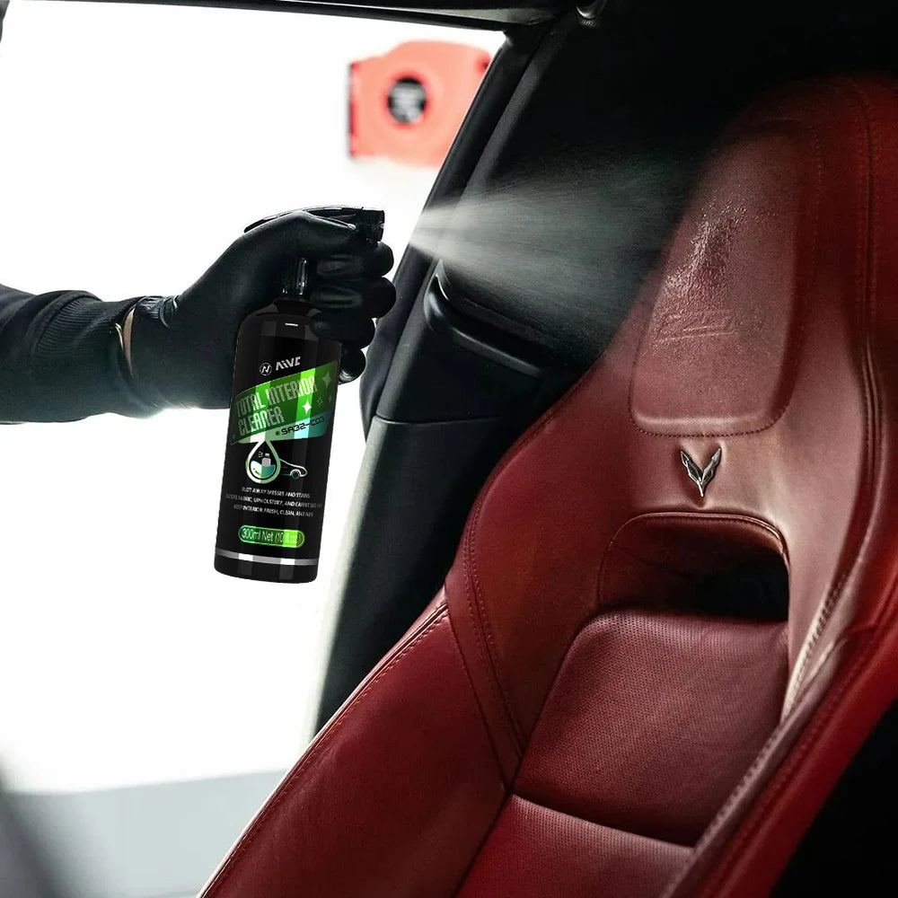 Car Interior Cleaning Spray Agent Aivc Car Fabric Cleaning Tools Leather Cleaner Water-free Seat Roof Dash Cleaning Agent