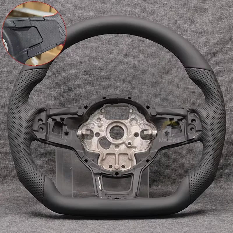 Steering Wheel For Golf 7 7.5 GTI MK7, Equipped With Shift Paddles And Buttons, Black Frame, Car Accessories