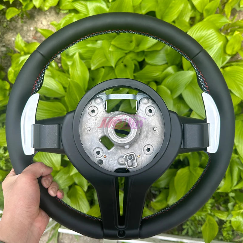 Suitable for BMW F10 F20 F30 F31 F80 M1 M2 M3 E70 E90 all leather Black Knight steering wheel, newly upgraded