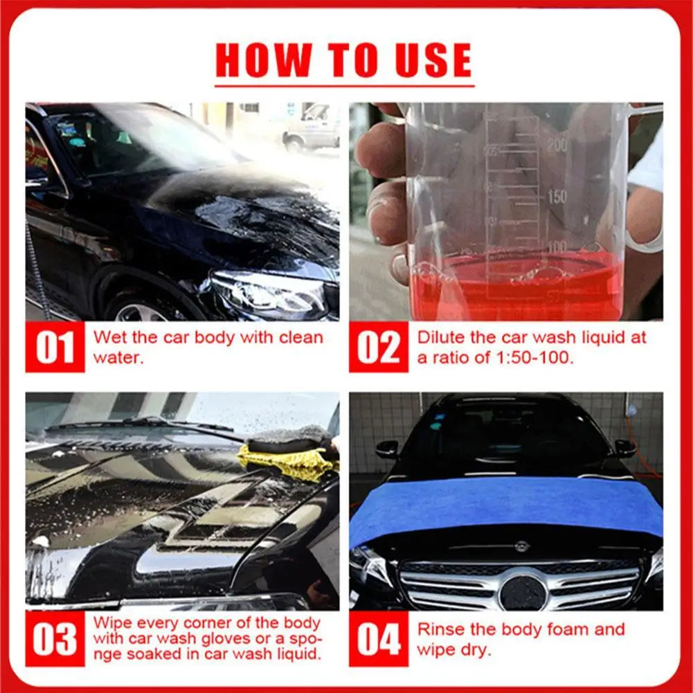 100ml Car Cleaning Foam Liquid Large Capacity High Concentration Super Foam Car Wash Liquid Auto Washing Car Wash Supplies