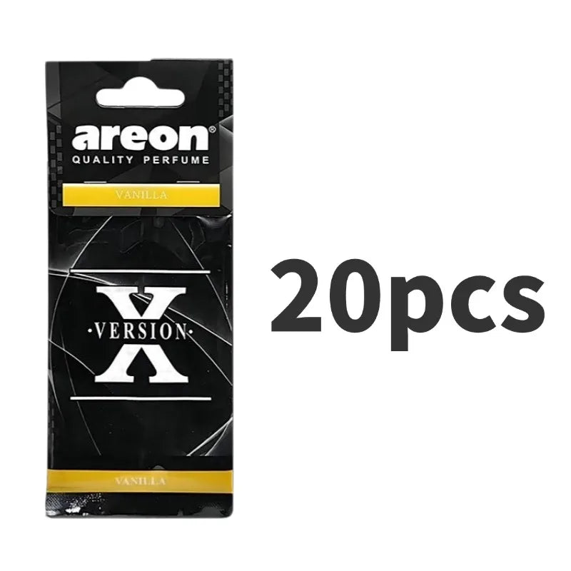 2-80PCS X Version Car Interior Hanging Air Freshener Natural Tea Perfume for Home Bathroom Decor