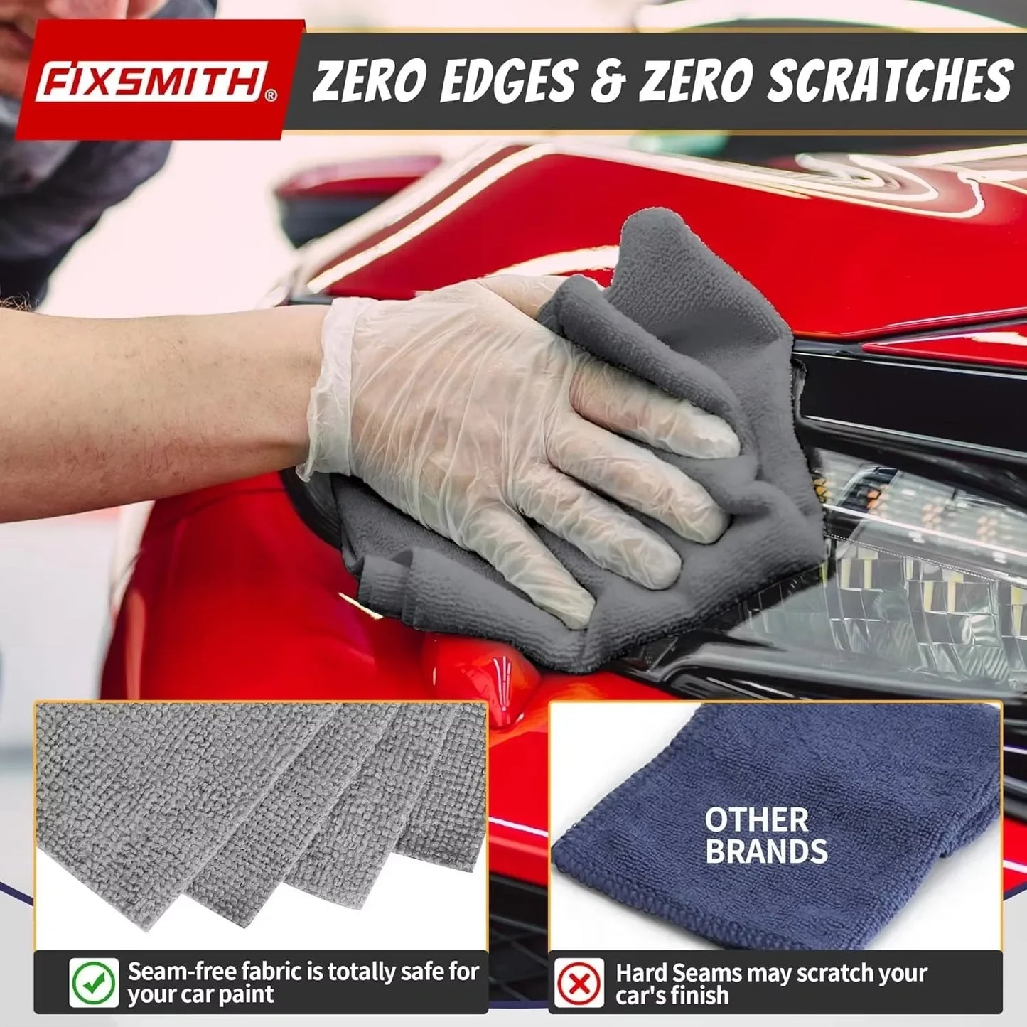 Reusable Thicken Microfiber Cleaning Cloths Lint Free Microfiber Cleaning Towel Cloths Cleaning Towels Absorbent for Car Window