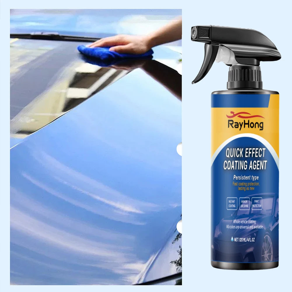 5-1PC 120ml Car Coating Hydrophobic Protection Quick-Dry Car Polishing Maintenance Spray Water Repellent Spray Car Accessories