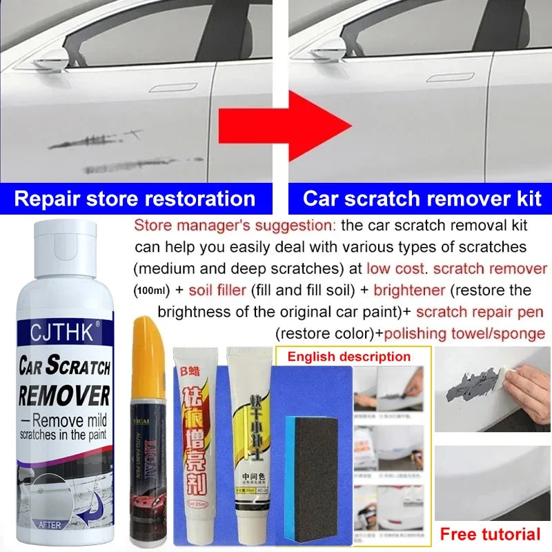 Car Scratch Remover Paint Care Tools Auto Swirl Remover Scratches Repair Polishing Auto Body Grinding Compound Anti Scratch Wax