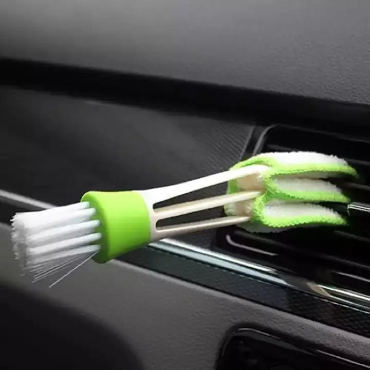 Double Ended Mini Dust Blind Cleaner, Car Vent Window Blind Detail Brush, Keyboard Cleaner, Hand Held Magic Brush Blind Duster