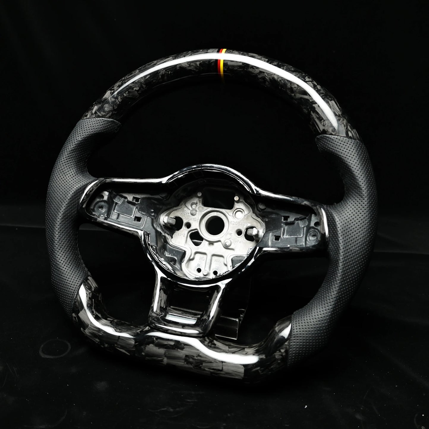 Fit For VW Carbon Fiber LED Steering Wheel Volkswagen Golf 7 MK7 Mk7.5 GTI Scirocco Polo GTS R Line  Customized Racing Wheel