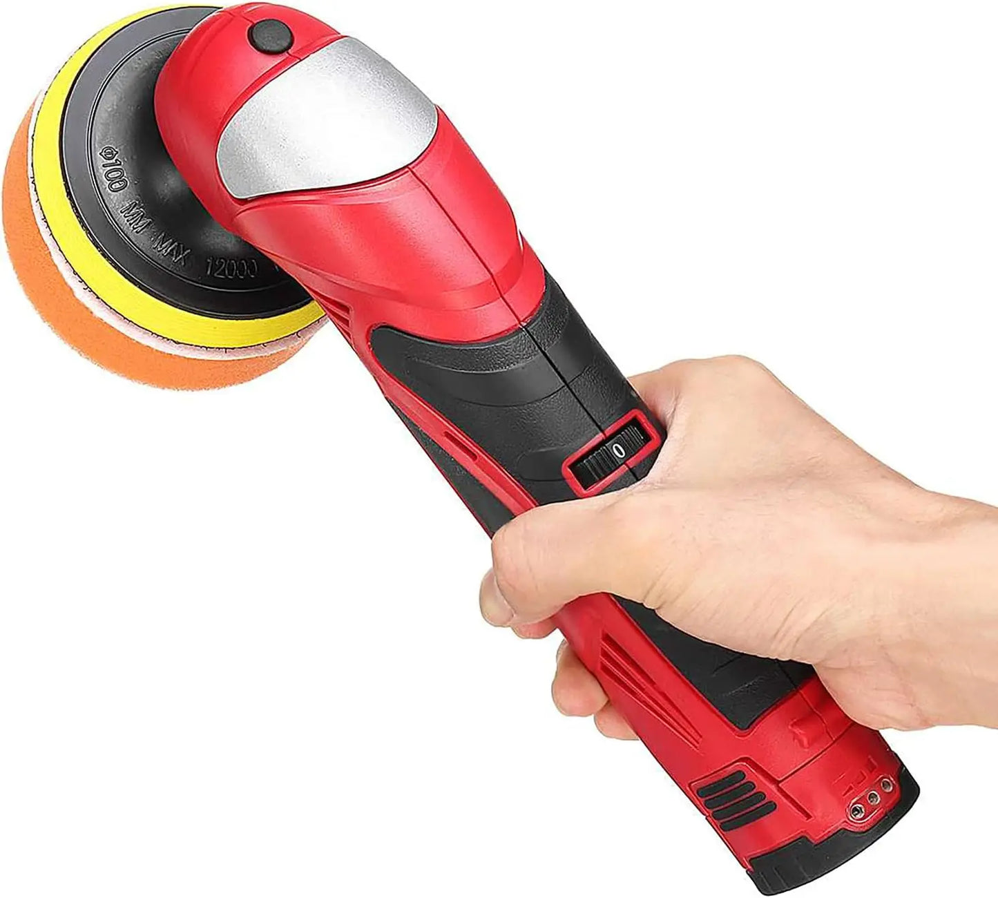 12V Compact Polisher Vehicle Buffer Polisher Rechargeable Cordless Portable Car Scratch Repair Machine with Lithium Battery