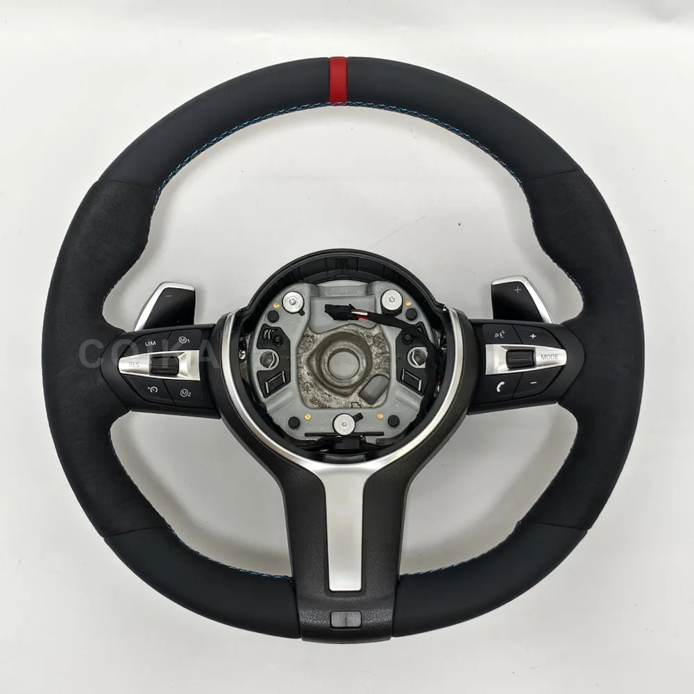 Leather Interior Steering Wheel Fit For BMW F10 F20 F30 F32 F36 F80 F82 M3 M5 E90 E87 E84 E70 Sport Steering Wheel Car Accessory