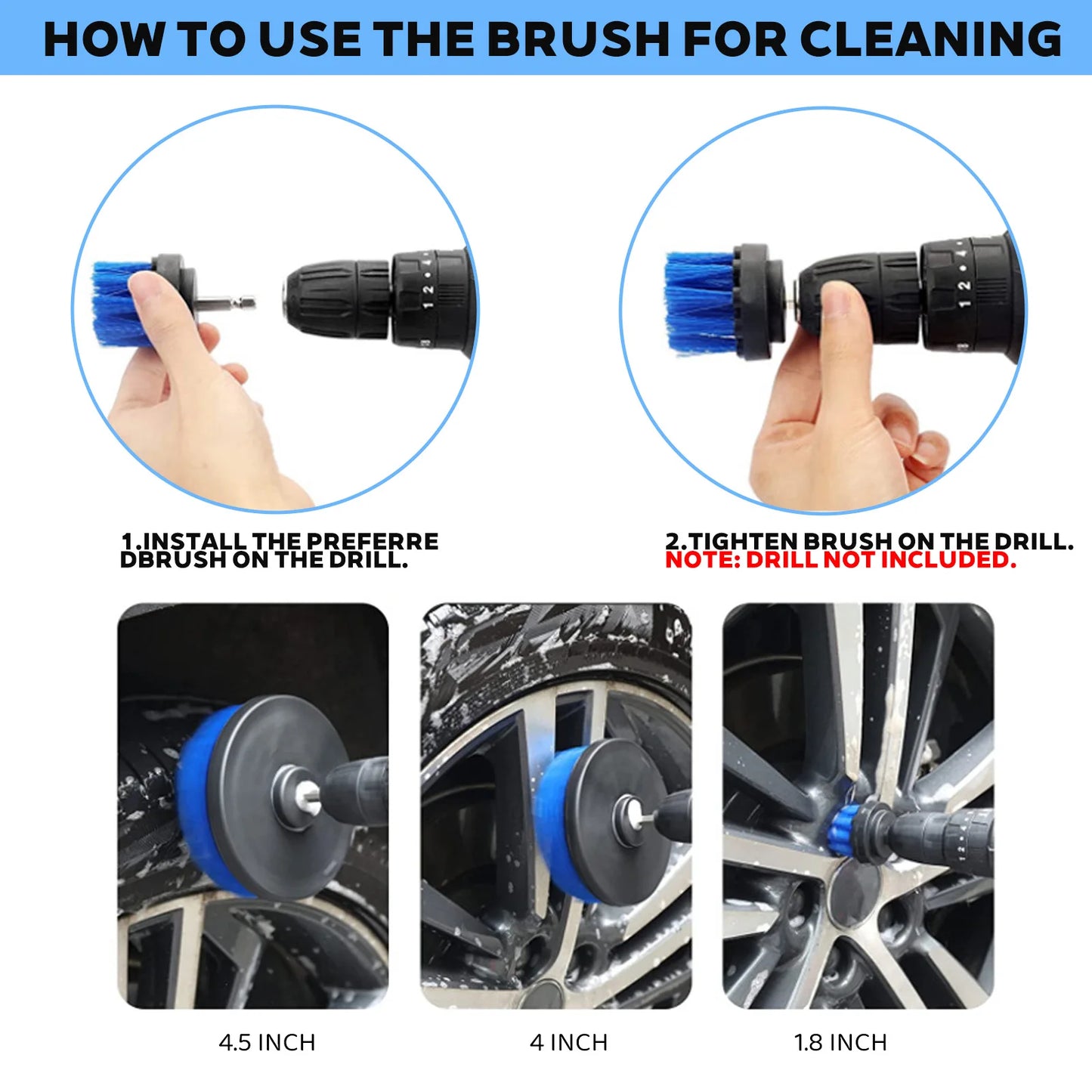 26 Piece car detailing kit, car cleaning kit for Cleaning Wheels, Interior, Exterior, Leather, Dashboard, Vents (Blue)