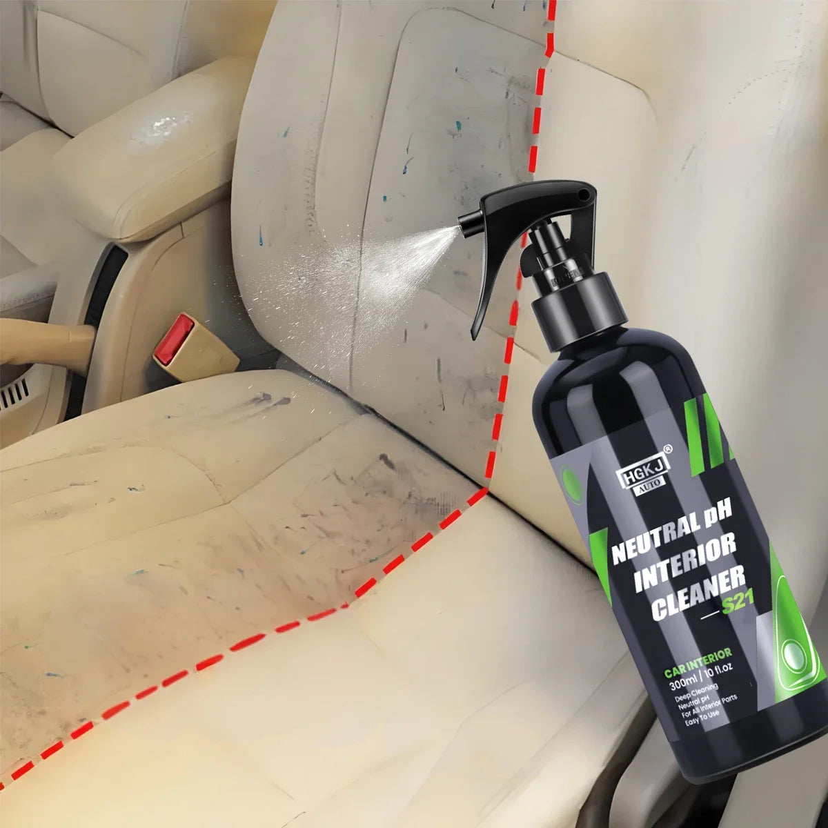 Car Interior Cleaner Agent Ceiling Cleaner Leather Flannel Woven Fabric Water Free Multipurpose Auto Dash Cleaning Spray S21