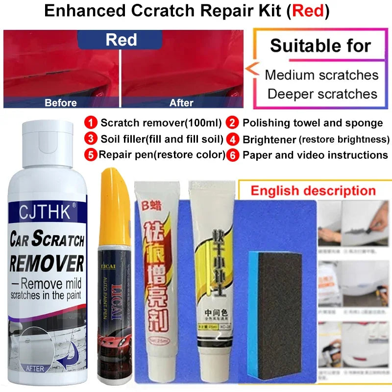 Car Scratch Remover Paint Care Tools Auto Swirl Remover Scratches Repair Polishing Auto Body Grinding Compound Anti Scratch Wax