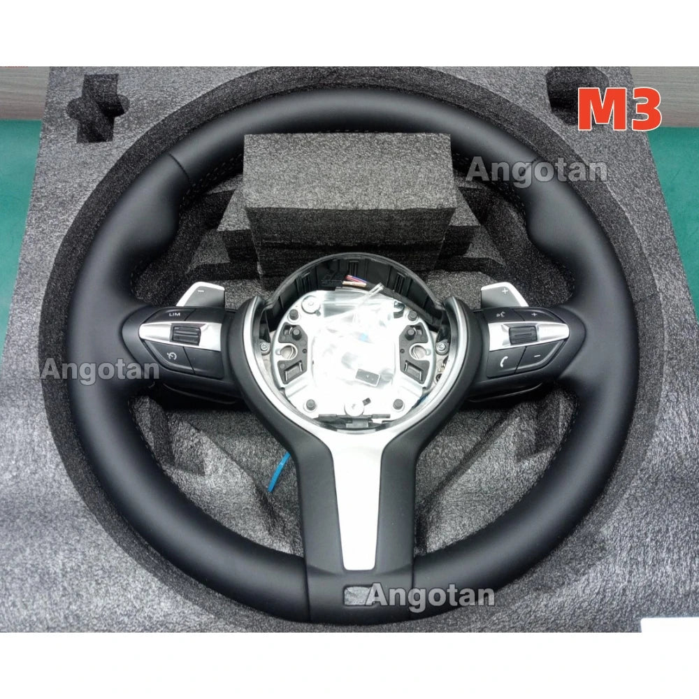 Full Smooth Leather M Sport Steering Wheel for Bmw F30 M3 M5 F10 F36 F20 F11 F15 F31 F16 F32 F25 F12 F22 F87 F80 F02 M8 F07 F90