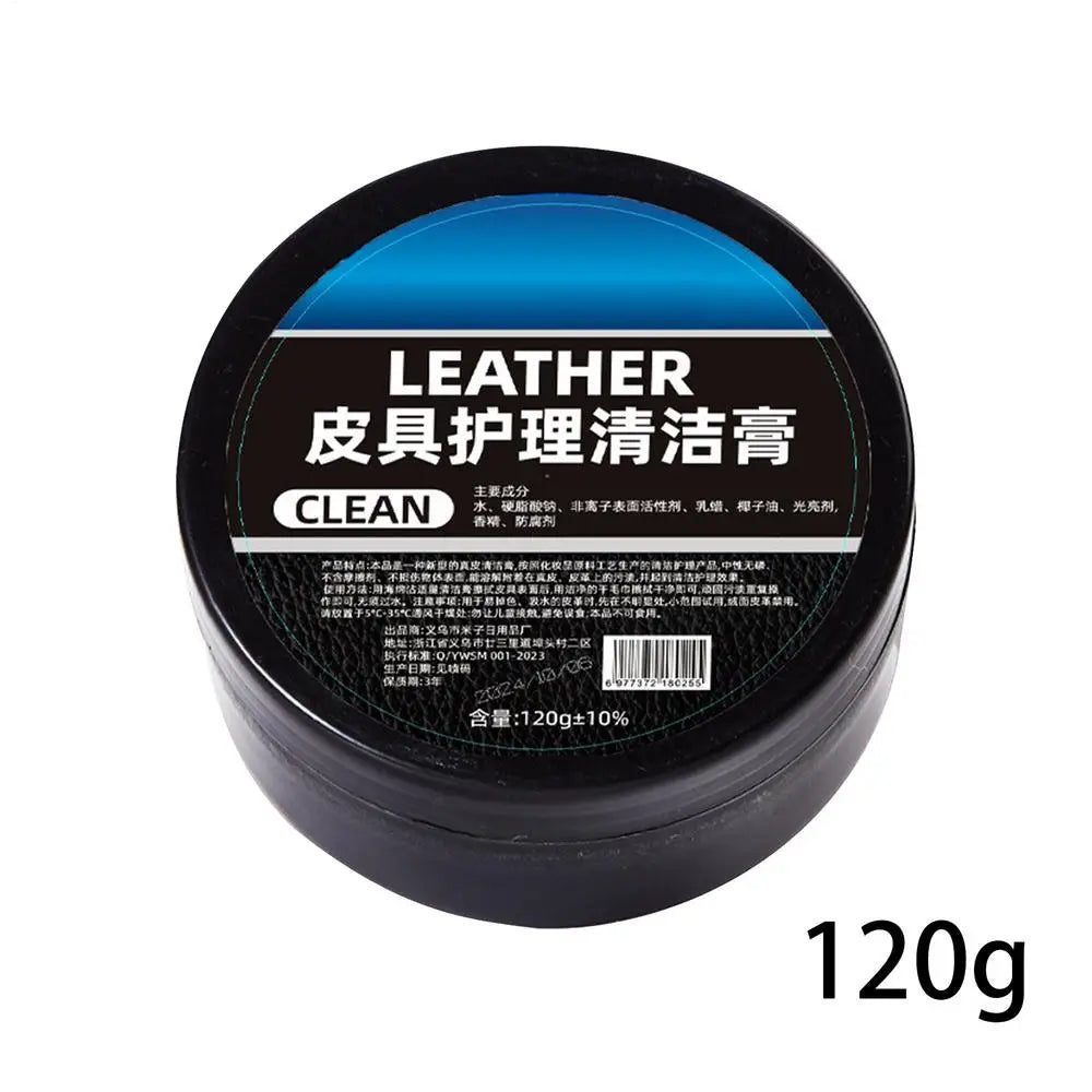 Car Leather Interior Cleaner Long Lasting Car Seats Polishing Nourishment Care Leather Care Cream for Leather Shoes Furniture