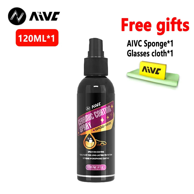 AIVC 3 In 1 Car Ceramic Nano Coating Liquid Coatin Nano Crystal Hydrophobic Layer Polishing Paint Agent Car Polish Nanos Coating