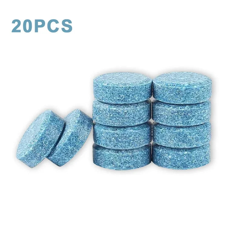 Car Windshield Washer Fluid Concentrated Tablets Solid Effervescent Wiper Tablet for Car Room Kitchen Window Glass Cleaning