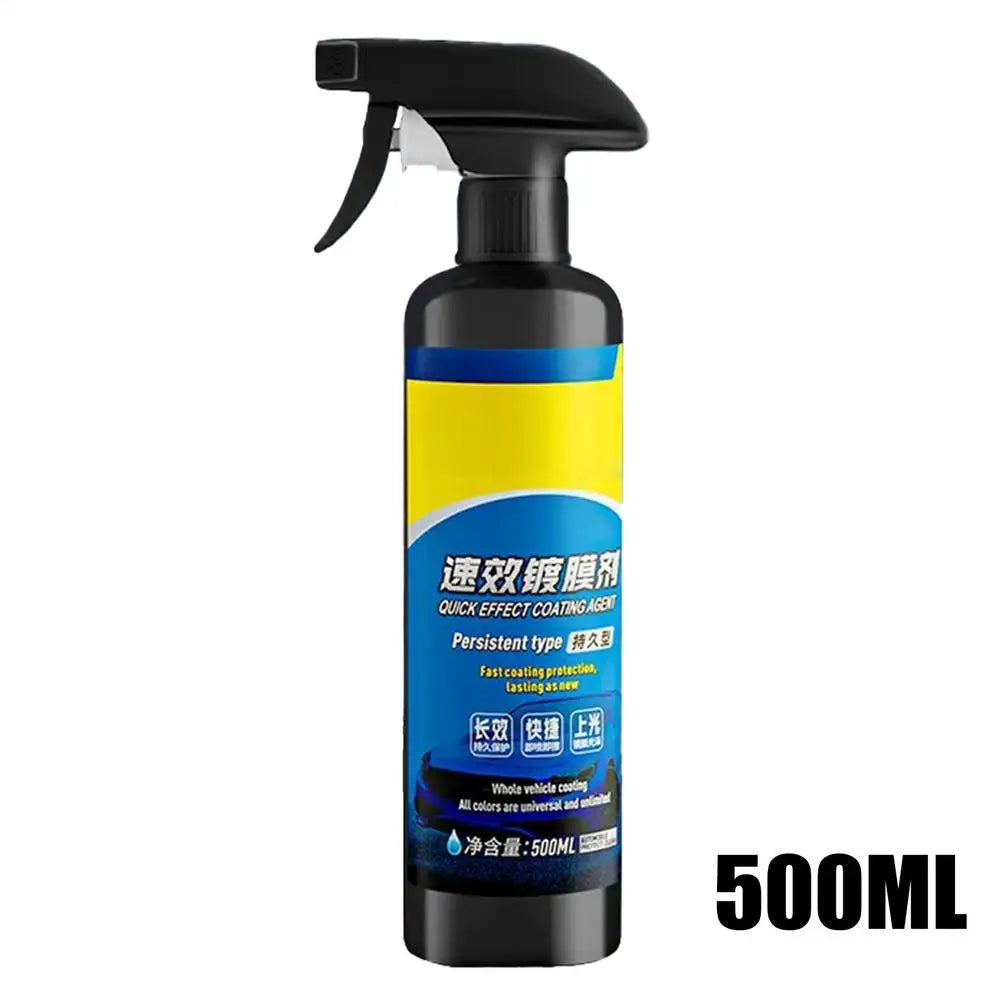 Car Coating Agent Polish Spray Waterless Wash Wax 500ml Quick Effect Scratch Wax Polish Waterless Wash Oil Film Glass Cleaner