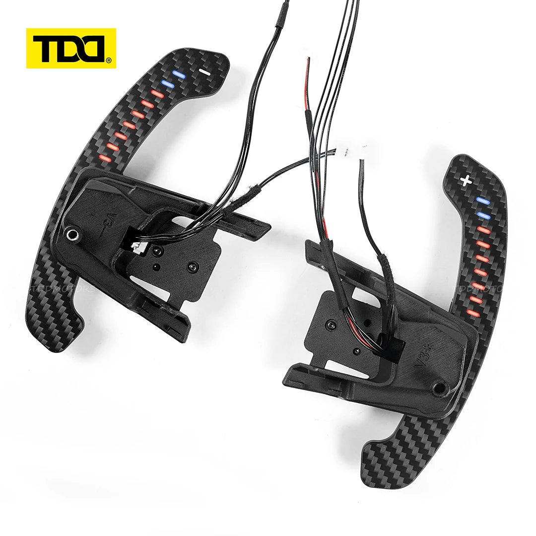 TDD Carbon Fiber Steering Wheel leather Alcantara For Volkswagen Golf 7 7.5 GTI GTD GTE R 2013-2020 Polo GTI Car Accessories