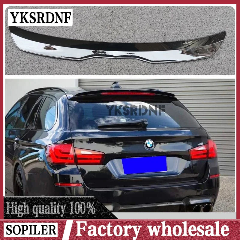 SPOILER CAP For BMW 5 F11 535i Msport 2010-2017 ABS Plastic Car Wing Rear Roof Spoiler for BMW 5 series Touring (F11) M Sport