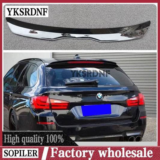 SPOILER CAP For BMW 5 F11 535i Msport 2010-2017 ABS Plastic Car Wing Rear Roof Spoiler for BMW 5 series Touring (F11) M Sport