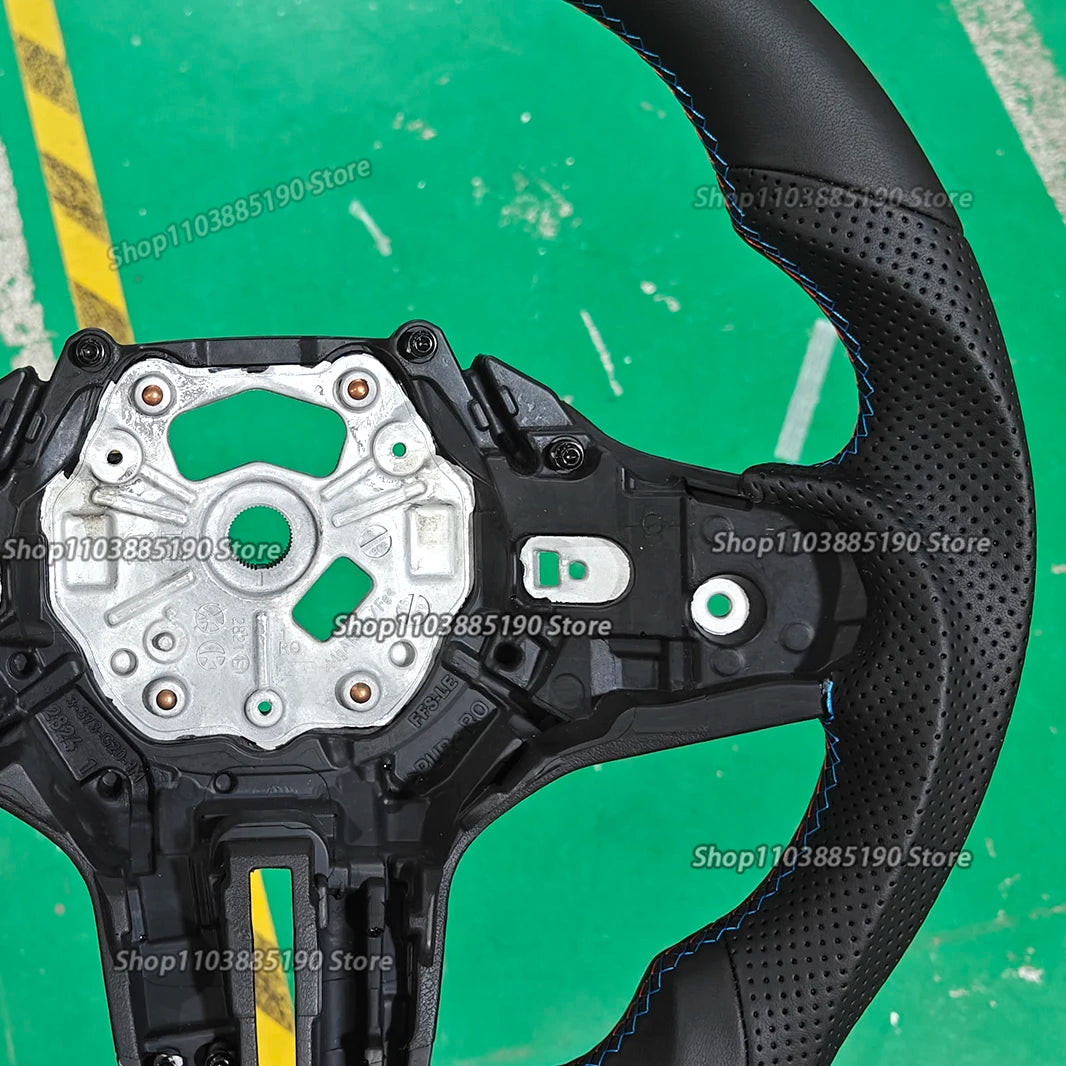 Full Leather Steering Wheel for BMW G30 G20 X3M X5M G01 G02 G05 G06 F90 F91 F92  G15 G16 G31 G29 G21 G28 G80 F40 F44 F82 M2 M3
