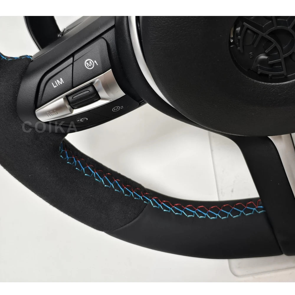 Half Alcantara Leather M Sport Steering Wheel For BMW F10 F11 F20 F21 F22 F25 F30 F31 F32 F33 F34 F36 F01 F06 F07 F12 F13 M3 M5