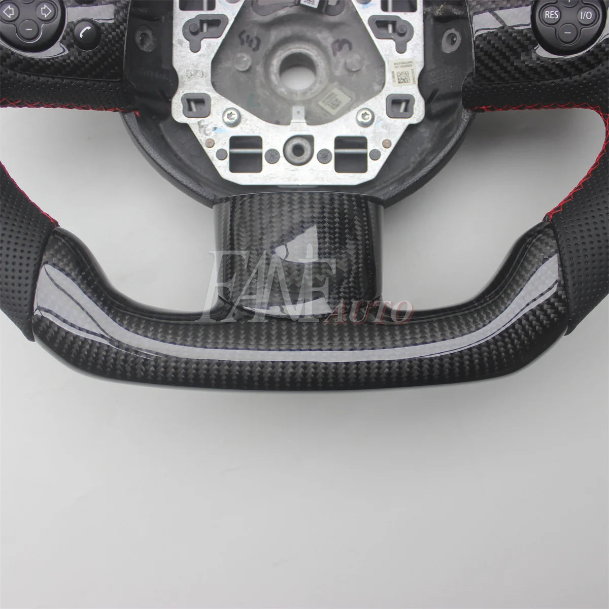Replacement Real Carbon Fiber Steering Wheel with Leather for BMW MINI  R55 R56 R57 R58 R59 R60 R61