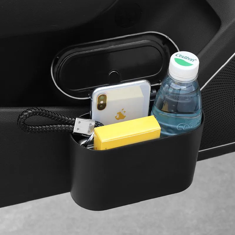 For Dodge Chrysler 300 LD 2011~2023 Car Trash Bin Multipurpose Pocket With Lid Leak-proof Hanging Trash Can Interior Accessories