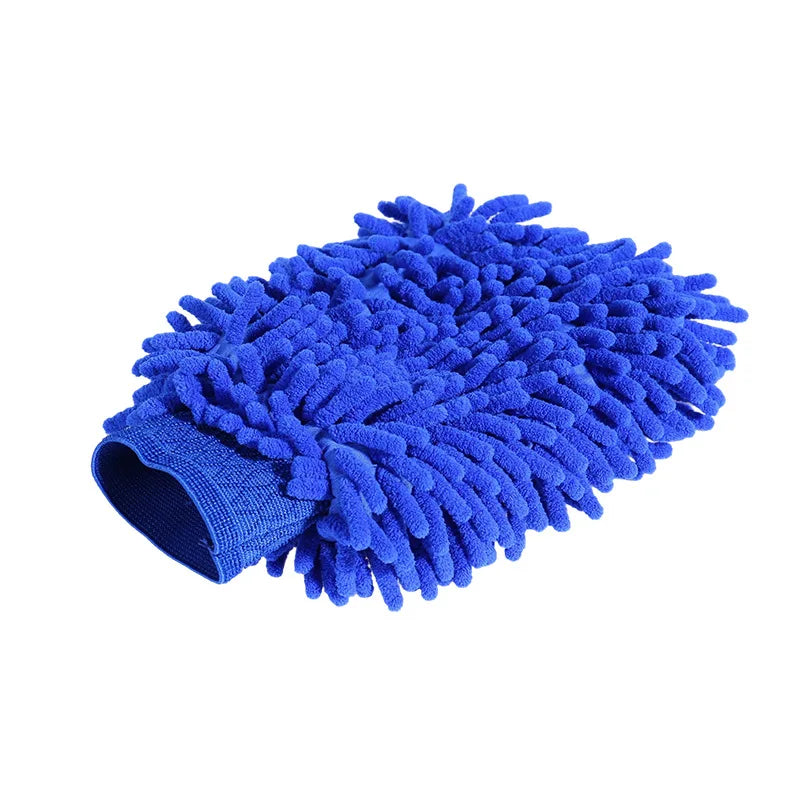 Microfiber Car Wash Cloth Gloves Automotive Double-sided Cleaning Drying Towels Thicken Chenille Vehicle Window Glass Supplies