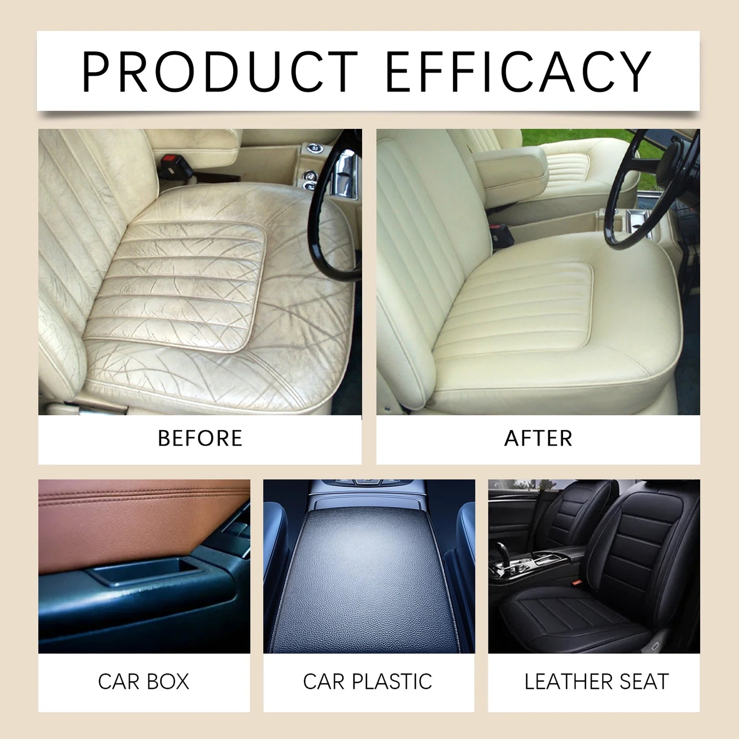 Professional Leather Repair Paste Filler Kit for Scratches Cuts & Holes Car Seat Sofa Furniture Restoration Permanent Paste