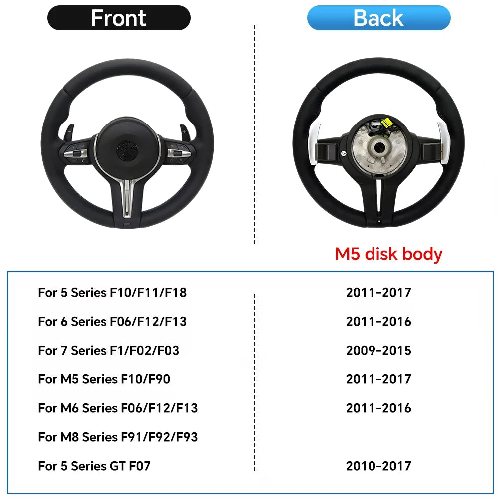 Interior Leather Replacement M Steering Wheel Suitable For BMW F20 F22 F23 F30 F33 F34 X1 F48 X5 F15 X3 F25 M3 F80 E90 E70 E84