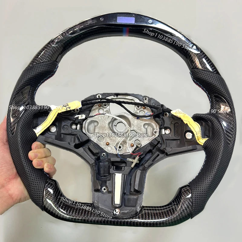 LED Car Carbon Fiber Car Steering Wheel For BMW G30 G20 G01 G02 G05 G06 G07 M4 M5 F90 M8 X3M X4M X5M X6M F40 F44 G11 G12 G29 G31