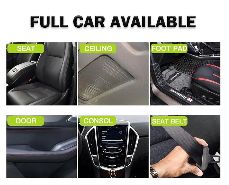 EAFC 50ML /100ML Car Foam Cleaner  Neutral PH for Leather Woven Fabric Seat Decontamination Car Interior Cleaner Spray Tool