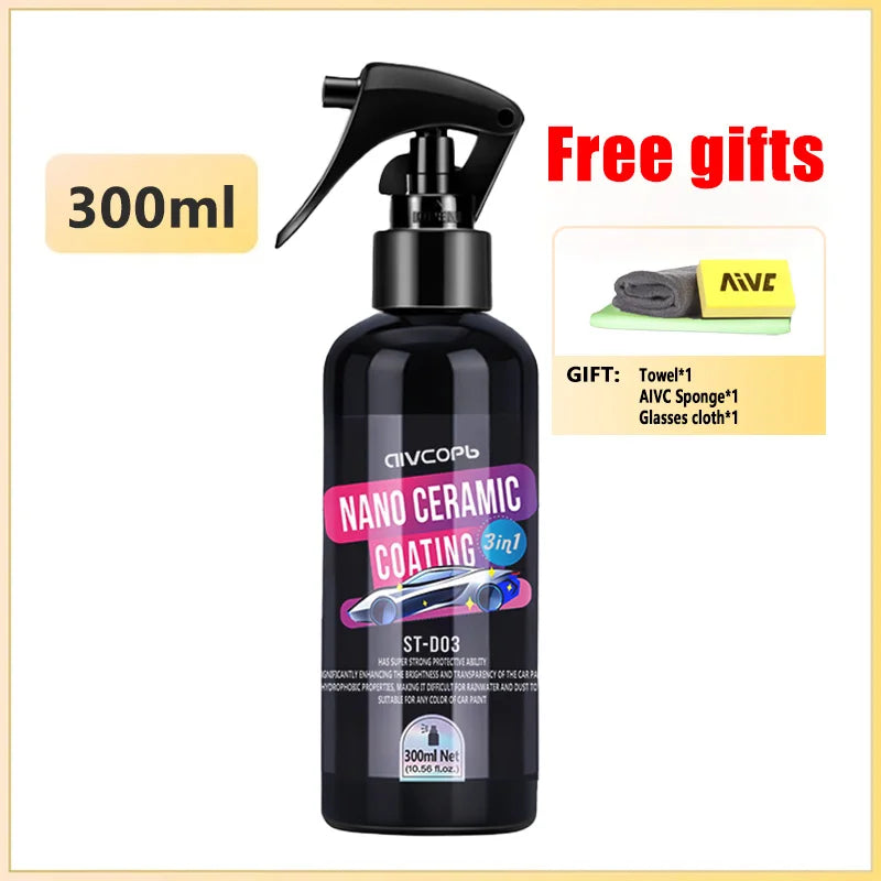 3 In 1 Auto Ceramic Coating Spray Car Nano Ceramic Coating Automobile Nano Spray Car Scratch Repair Body Compound Scratch Repair