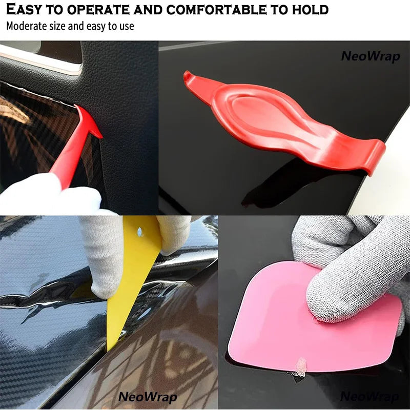 Car Wrapping Tools Window Tinting Tools Kit Wrap Knife Felt Squeegee Vinyl Spatula Plastic Scraper ﻿Film Covering Foil Tool