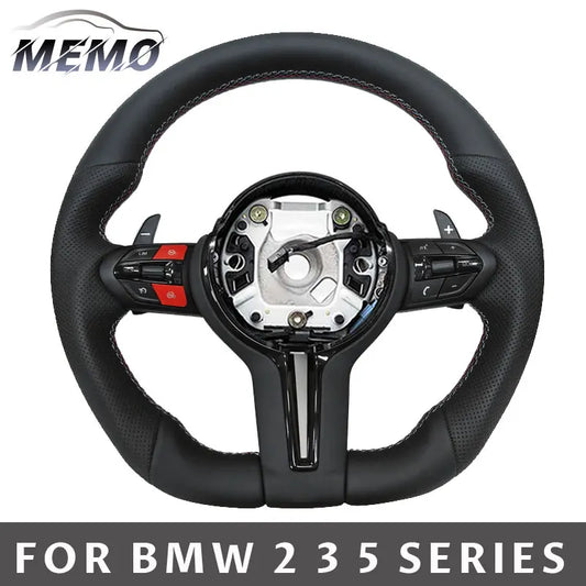 Car Nappa leather M Sports Steering Wheel  For BMW F10 F11 F15 F20 F22 F31 F30 F36 F32 E90 3 Series 5 Series Car Accessories