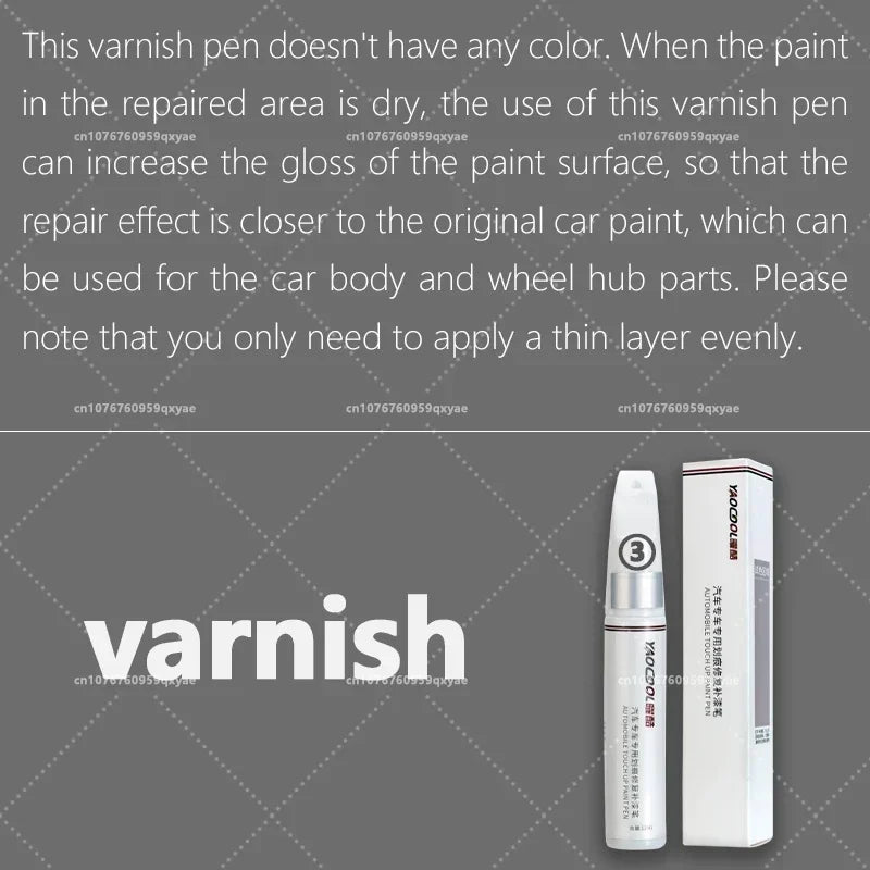 Suitable for Tesla paint retouching pen Pearl white deep sea Blue Tesla wheel repair special retouching pen set