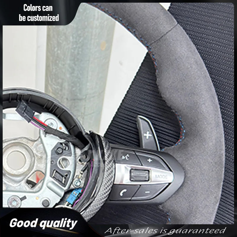 Carbon Trim Full Alcantara Steering Wheel for BMW F01 F10 F20 F22 F30 F31 F32 M2 F87 M3 F80 M4 F82 F90 X5 F15 F16