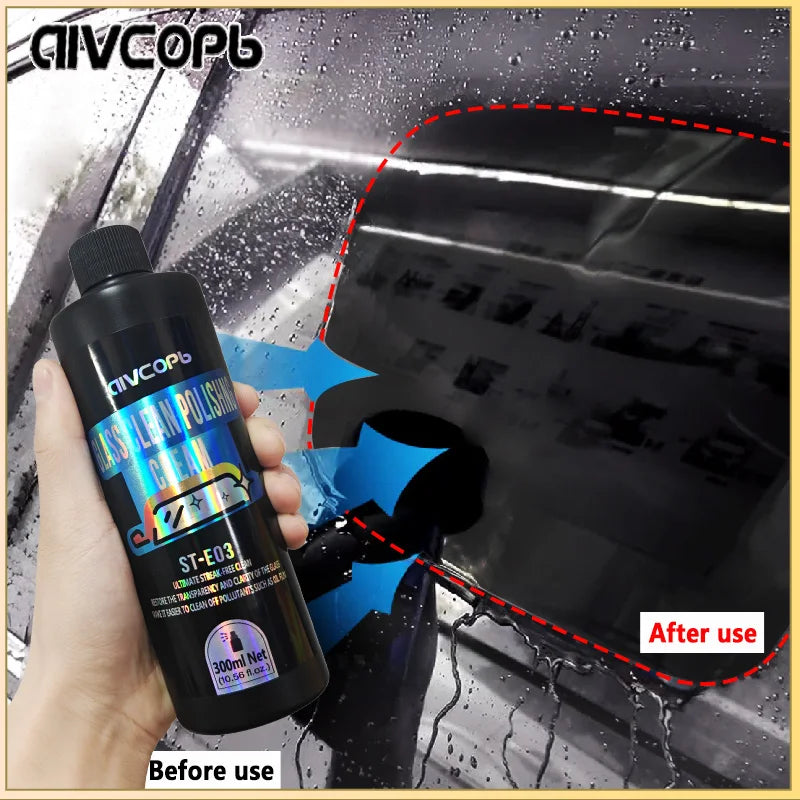 Car Glass Oil Film Remover Paste ST-E Auto Glass Film Coating Agent Anti-fog Glass Cleaner Windshield Polish  Auto Detailing