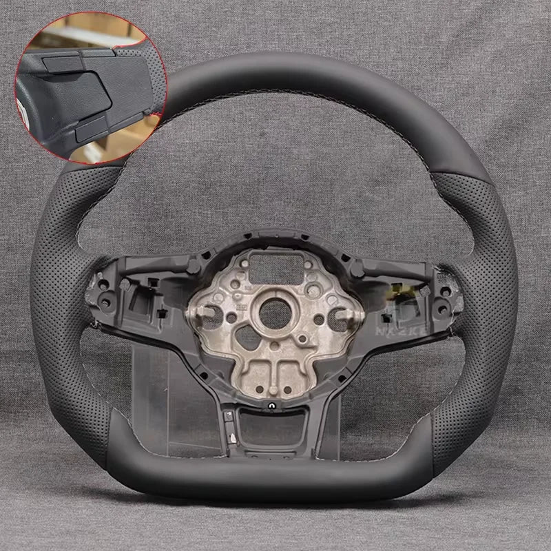 Steering Wheel For Golf 7 7.5 GTI MK7, Equipped With Shift Paddles And Buttons, Black Frame, Car Accessories